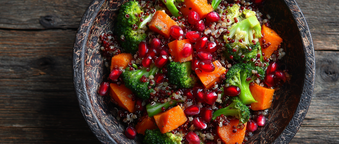 sałatka na ciepło z batatem