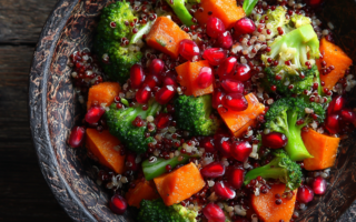 sałatka na ciepło z batatem