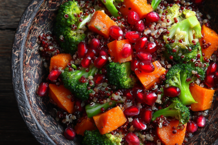 sałatka na ciepło z batatem